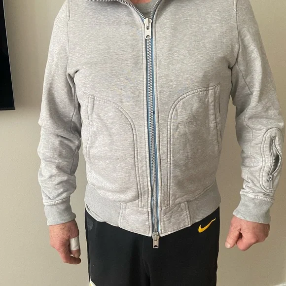 Y-3 Yoji Yamamoto Track Jacket with hoodies gray color Size S/P Small - Picture 2 of 14